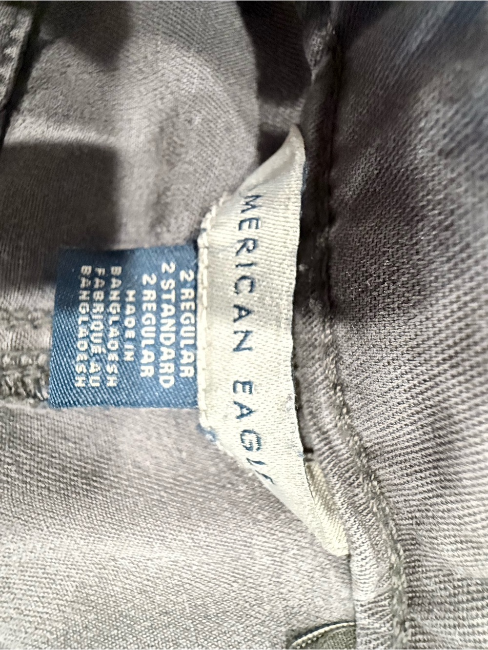 American Eagle Outfitters Gray Straight Leg Cargo Pants - Picture 3 of 12